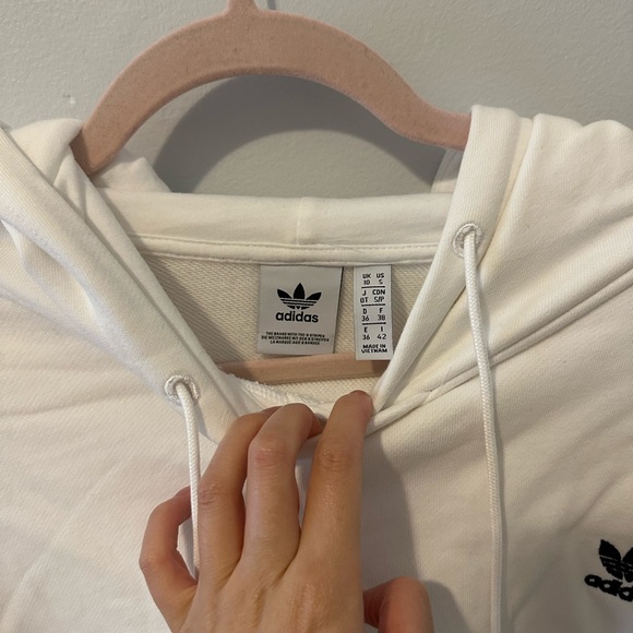 Adidas cropped hoodie size S - Picture 2 of 3